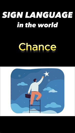 [World Sign Languages] How to Sign 'Chance' in 5 Different Countries #signlanguage#shorts#Chance