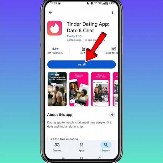 How To Install Tinder App On Android Phone #tinder #shorts #shortsfeed