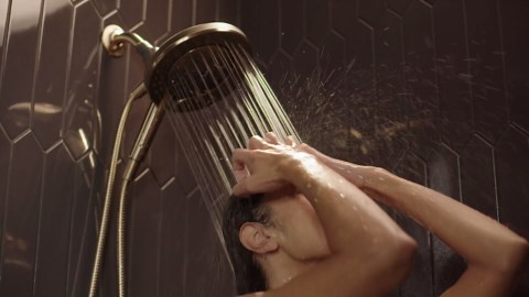 Delta 6-Setting In2ition 2-in-1 Dual Shower Head with Handheld High Pressure ProClean Spray, Brushed Nickel Detachable Shower Head with Hose, 1.75 GPM Flow Rate, Satin Nickel 75655SN