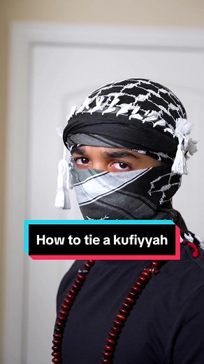 How to Tie a Kufiyyah in Palestinian Style