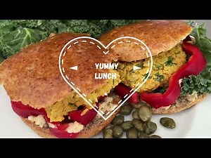 CHICKPEA PATTIES WITH HOMEMADE BUNS - VEGETARIAN