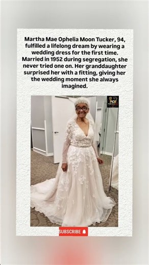 A Wedding Moment 73 Years in the Making 🕊️ #short #MarthaMae #WeddingDress #Segregation