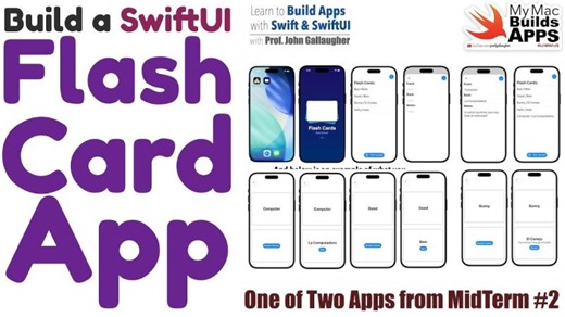 Build Flash Card App in SwiftUI with SwiftData | John Gallaugher posted on the topic | LinkedIn