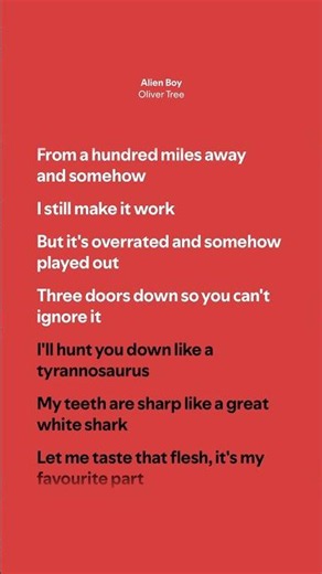 Alien Boy - Oliver Tree (Lyrics)