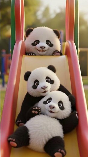 🤣 Adorable Pandas at the playground , but WAIT ?? | Cutest Funny Panda Video Ever 🐼✨