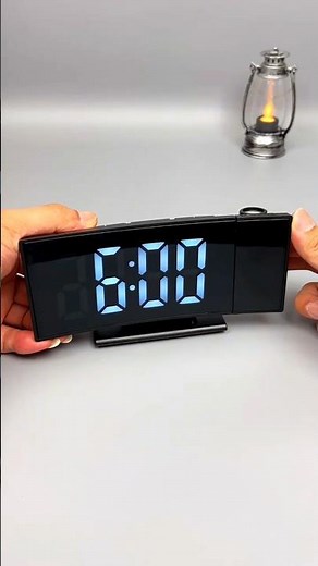 Cross-Border Recommended Mirror Projection Clock Alarm Clock Digital Temperature 🌐 #analogclock