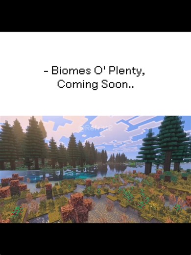 Biomes O' Plenty Available January 20th in the Minecraft Marketplace. #minecraftbedrock #addon #addons_for_minecraft #Minecraft #Day