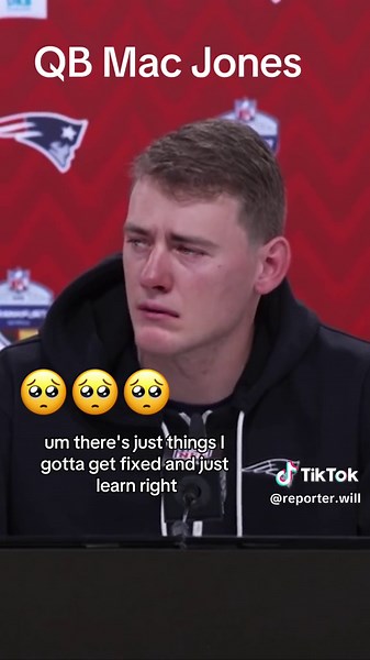 Patriots quarterback Mac Jones addresses the media during his postgame press conference following New England's 10-6 ! #patriots #newenglandpatriots #football #nfl #nfldootbal #fyp #fy