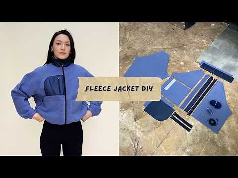 Jacket DIY: Polar Puff Fleece | How to sew a zipped fleece jacket - sewing tutorial with pattern