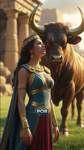 From Beauty to Madness: Pasiphae, the Bull, and the Birth of the Minotaur 👑🐂#GreekMythology