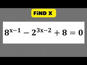 Exponential equation problem |Step by step solution