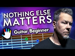 Nothing Else Matters Guitar Lessons for Beginners Metallica Tutorial | Easy Chords + Lyrics