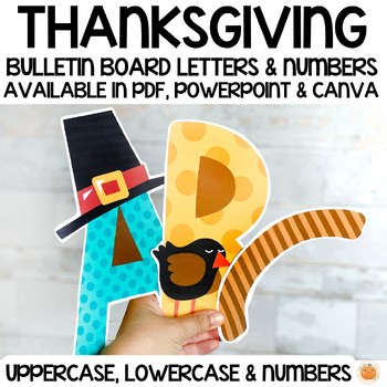 Thanksgiving Letters for Bulletin Board Titles / Classroom Decor
