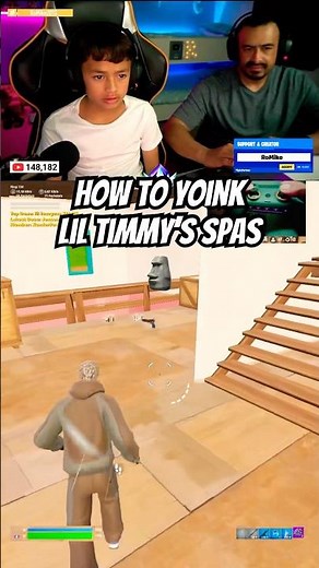How to yoink Lil Timmy’s spas 🗿 #romike2013 #fortnite