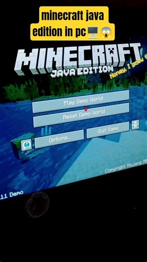 minecraft java edition in pc 🖥️😱 #minecraft