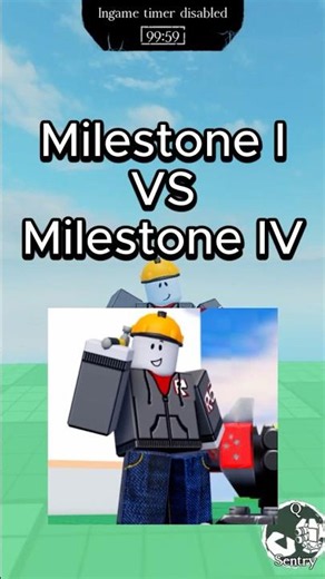 Builderman Milestone I VS Milestone IV #roblox #robloxshorts #forsaken #viral