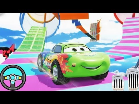 McQueen Lightning Car Colorful Ramp Fun Driving - Car Driving Game - Android Gameplay
