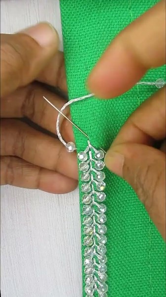 ❤️‍🔥Viral border lace hand embroidery #embroidery #design #shorts ...