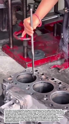 Engine Cylinder Block Cleaning and Inspection Process | Automotive Education.