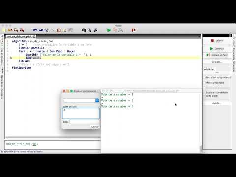 Ciclo For Pseint -Creación y Prueba de escritorio-