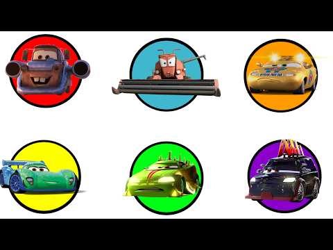 SPIN WHEEL Disney Pixar Cars Unboxing Review | Lightning McQueen, Tow Mater, Doc Hudson, Sally, Cruz