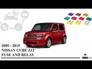 Fuse box diagram Nissan Cube 2009 – 2019 relay with assignment and location