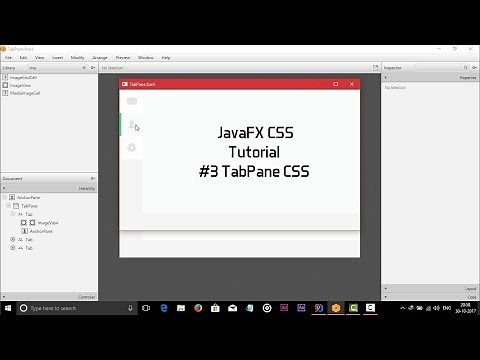 JavaFX CSS Tutorial #3 TabPane CSS