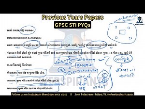 GPSC STI 2021 Paper Solution (Q. 33-50) | Gujarat Art & Culture | GPSC STI 2025