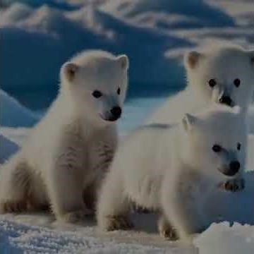 Adorable Polar Bear Cubs Playing in the Snow ❄️🐾 | Cutest Arctic Wildlife Moment ep7