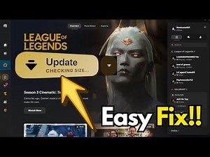 League of legends stuck update checking size