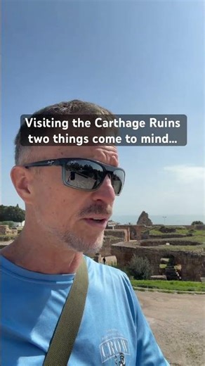 Visiting the ancient Carthage Ruins in Tunisia brought to mind two things… #rawtravel #carthage