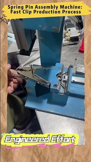 Spring Pin Assembly Machine Fast Clip Production Process #EngineeredEffort