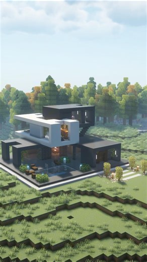 I turned this MODERN house sketch into a Minecraft mansion. Tutorial is on my channel!