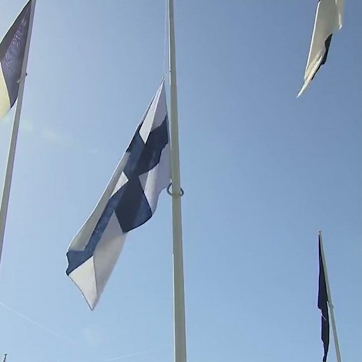 Watch: Finnish Flag Raised at NATO Headquarters