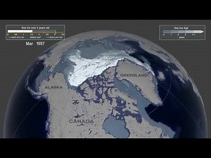 Weekly Arctic Sea Ice Age with Graph of Ice Age By Area: 1984 - 2019