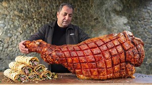 Traditional village beef shawarma with unique flavors