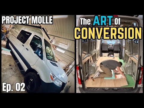 We Progress on our Best Sprinter Conversion Ever! Ep. 02 #vanlife #sprinterconversion