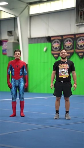 Impressive Spider-Man Backflip at Party