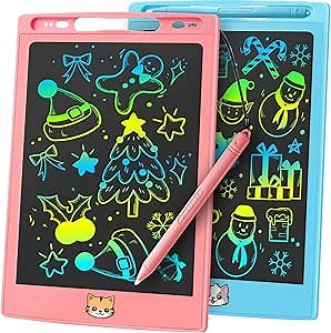 2 Pack LCD Writing Tablet for Kids, Preschool Toys for Twin Girl Boy Baby, Toddler Drawing Board Toy for Ages 3 4 5 6 7 8 Years Old, Birthday Christmas Basket Stuffers for Kids