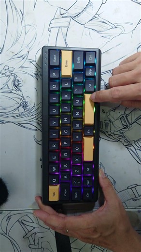 Bàn Phím Cơ 40% - Epomaker TH40 - Siêu Gọn - Keymap VIA - RGB - 3 Mode - Sw Flamingo linear