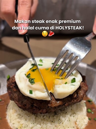 Sekarang bisa nyobain Steak enak premium yang halal cuma di HOLYSTEAK!😍 Yuk Cobain sekarang!🙌🏻 #holysteak #steakenak #steakenakjakarta #kulinerjakarta