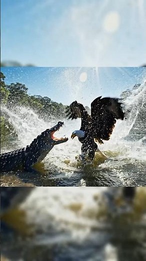 Eagle vs Crocodile | Epic Nature Battle | Wild Animal Attack Scene