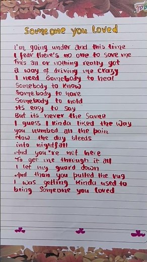 Someone You Loved - Lewis Capaldi lyrics #lyrics #song