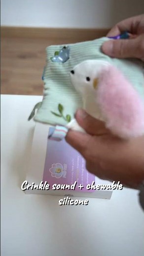 Bunny Sensory Crinkle Lovey Blanket | Baby Teething Security Soother Toy