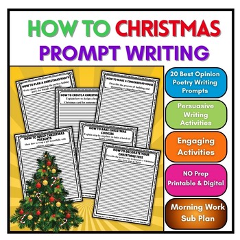 How To Christmas Writing Prompt Activities Morning Work 4th,5th,6th,7th,8th,9th