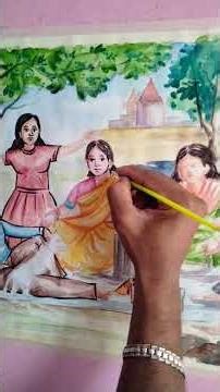 Watercolor ll Memory Drawing ll #viral #shorts #tranding