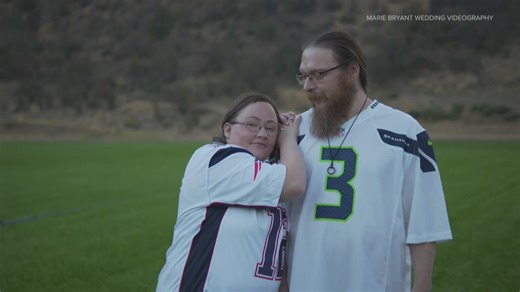 Patriots bride marries Seahawks groom; 4 months later, their teams face off in the Super Bowl