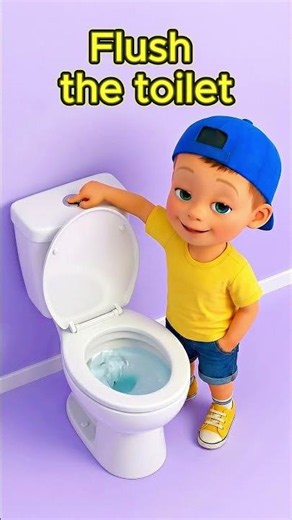 Did You Flush the Toilet? 🚽😲 Bathroom Rules for Kids #shorts
