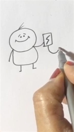 Stickman drawing #cute #drawingideas #youtubeshorts