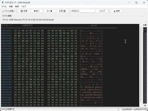 大容量のバイナリ表示ツールを作ってみた